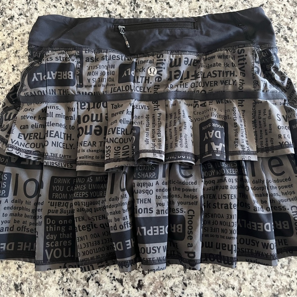 black lululemon skirt LIMITED EDITION